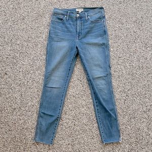Madewell 10” high rise skinny sz 30
